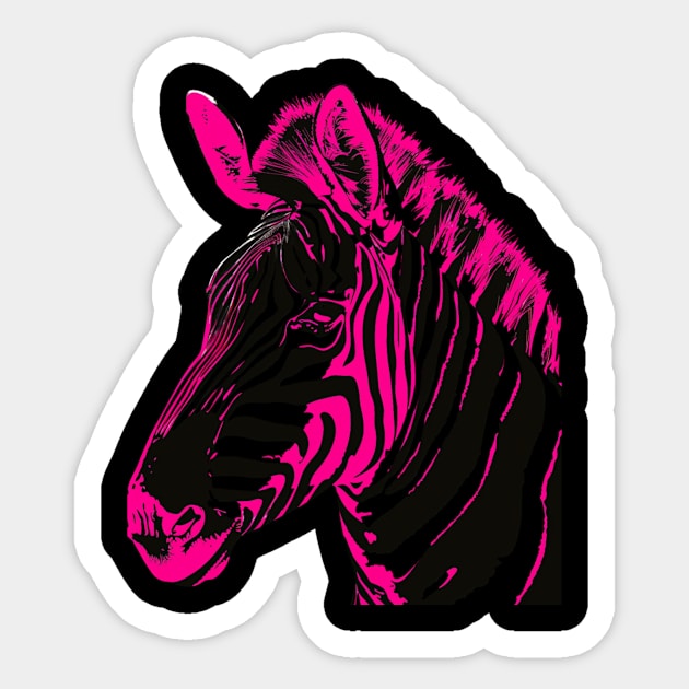 Zebra Ecological Research Sticker by GodeleineBesnard